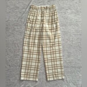Aritzia Wilfred Plaid Pants